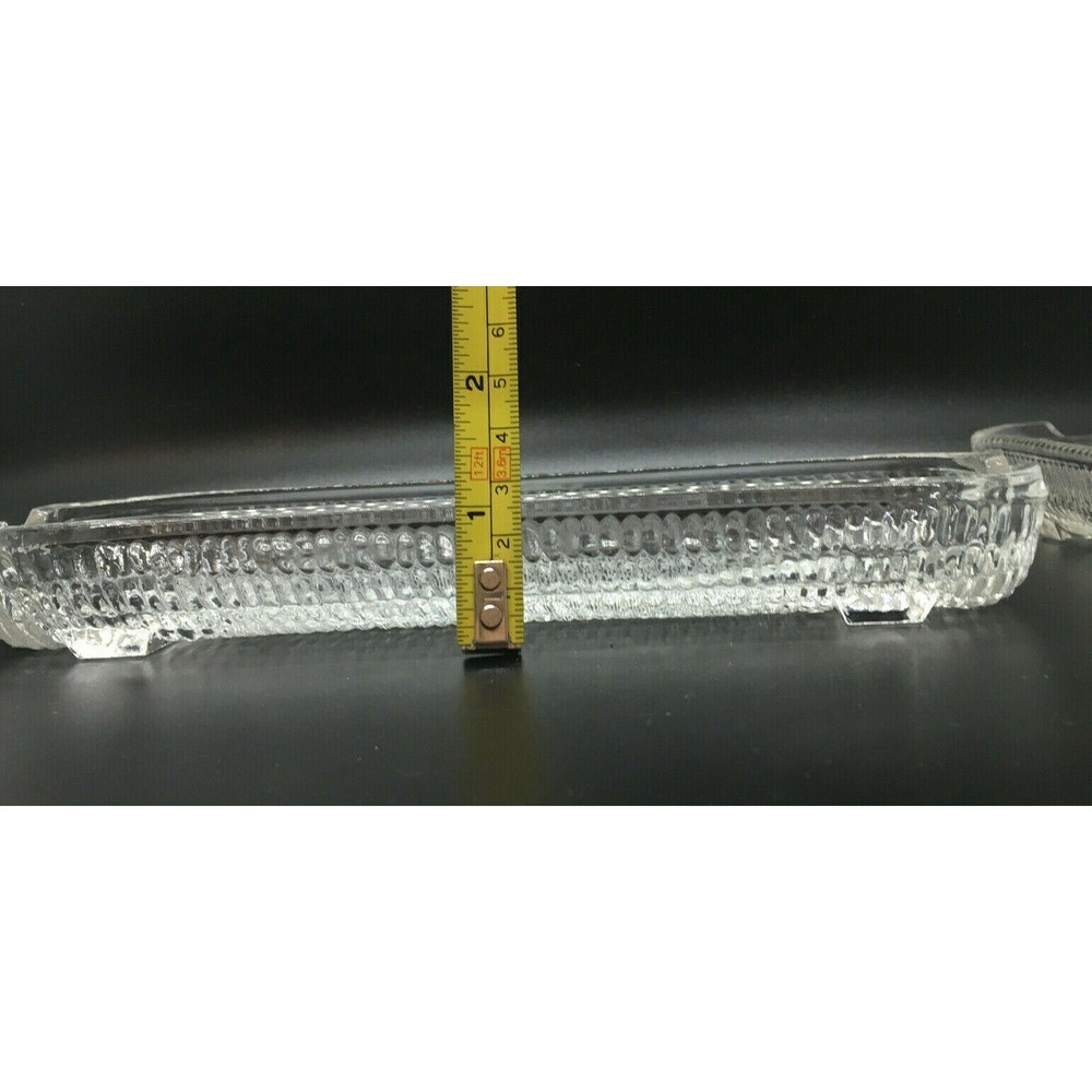 2 NORPRO Pressed Glass Corn on the Cob Dishes BRAZIL Kernel Impressions Vintage - Picture 8 of 8
